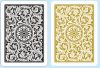 Copag 1546 Elite Plastic Playing Cards: Narrow, Regular Index, Black/Gold